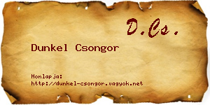Dunkel Csongor névjegykártya